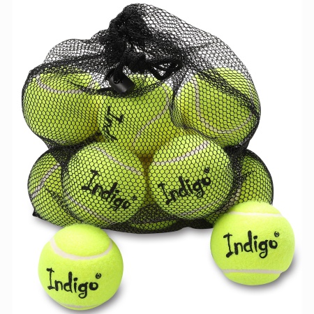 Купить Мяч для большого тенниса Indigo (12 шт в сетке) начальный уровень в Астрахани 