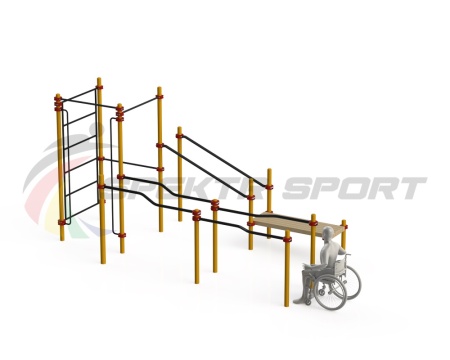 Купить Спортивный комплекс для инвалидов-колясочников WRK-D16_76mm в Астрахани 