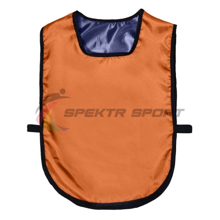 Купить Манишка футбольная двусторонняя универсальная Spektr Sport оранжево-синяя в Астрахани 